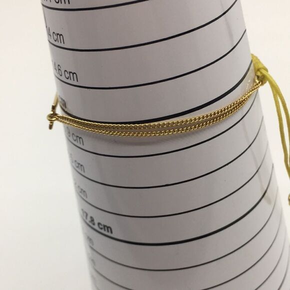 Stella & Dot Arrow Wishing Corded Gold Tone Adjustable Bracelet - Picture 10 of 16